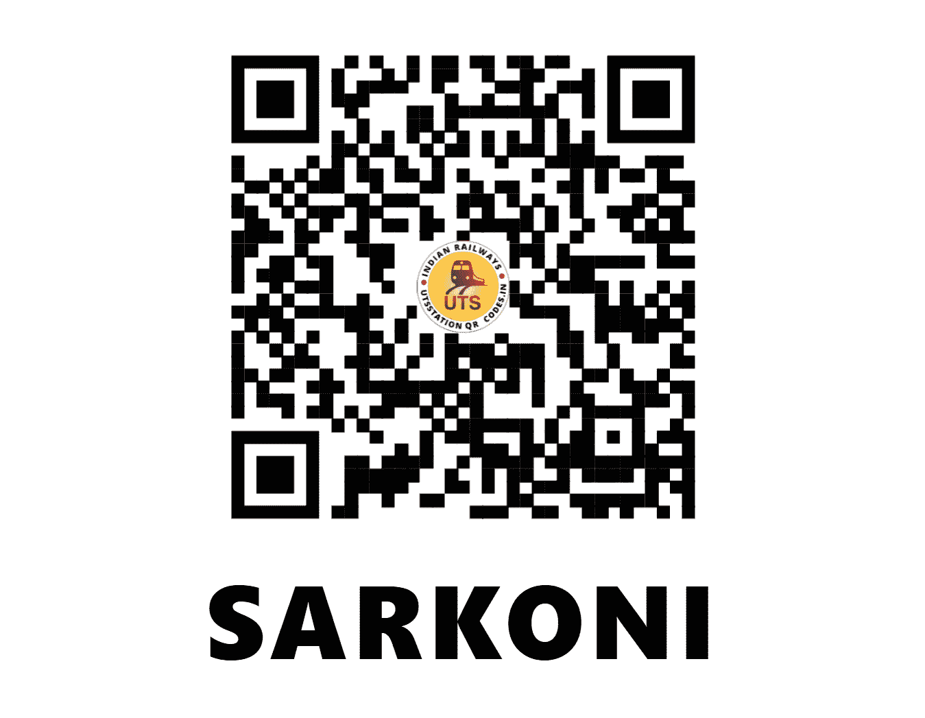 UTS QR Code for SARKONI - SIQ (NR - UTTAR PRADESH)